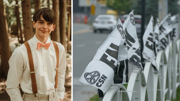Émile Soulières, 16 ans, lance un appel à la mobilisation pour mettre fin au conflit à Saint-Georges