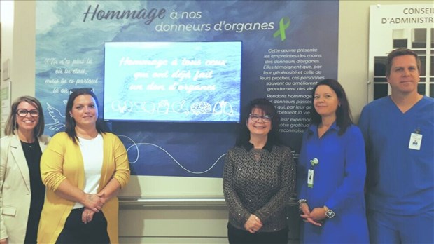 Une murale pour honorer les donneurs d’organes et de tissus