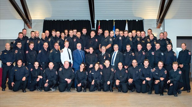 Des diplômes remis à 82 pompiers de La Nouvelle-Beauce