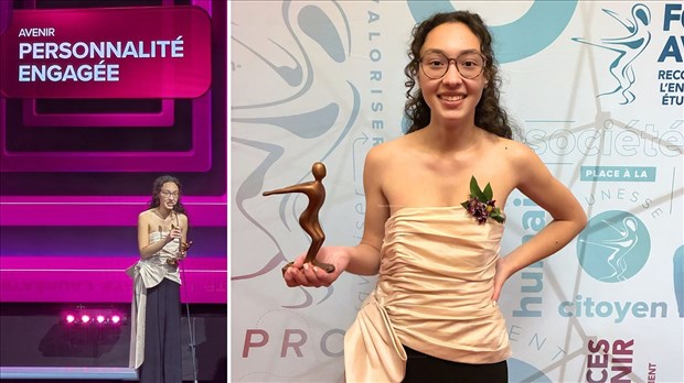 Le prix de la «Personnalité engagée» pour la cégépienne Laura Hétu
