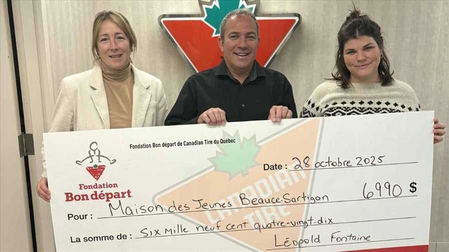 La Maison des jeunes Beauce-Sartigan reçoit près de 7 000 $ en matériel