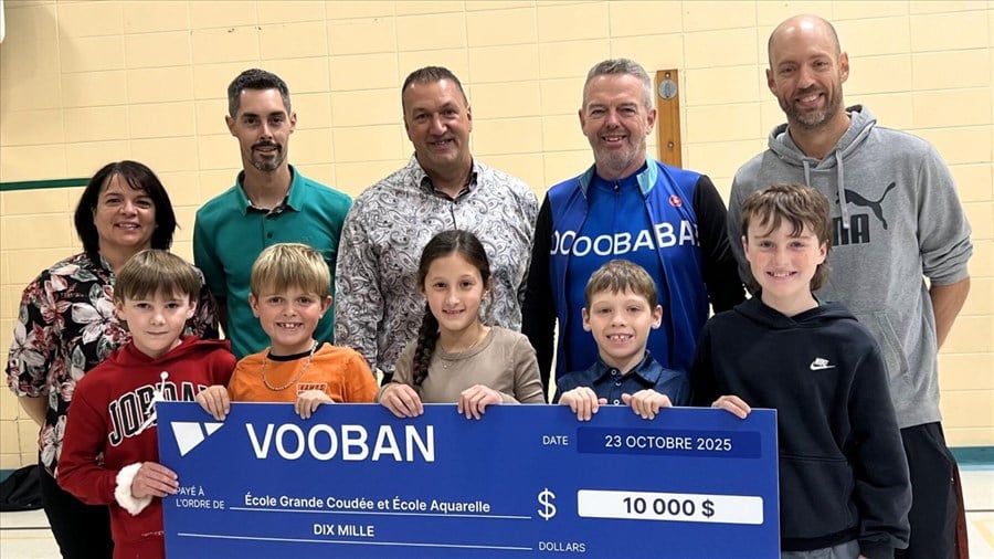 Don de 10 000 $ à l’école Grande-Coudée