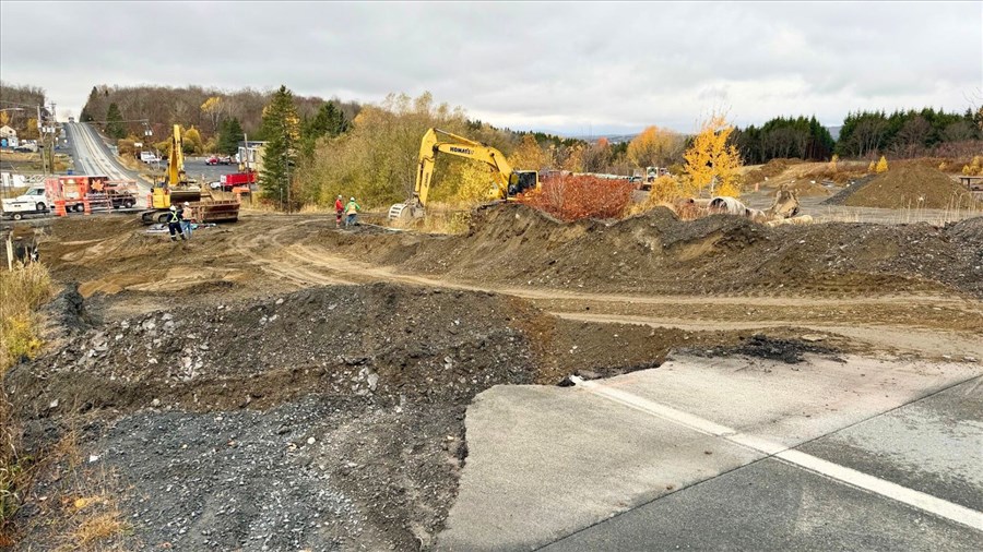 Reconstruction des collecteurs d'égout à Saint-Victor