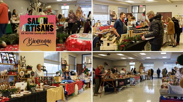 Ambiance joyeuse et festive au Salon des artisans de Notre-Dame-des-Pins