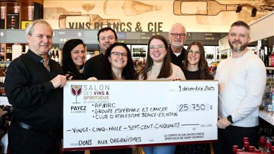 Trois organismes se partagent 25 750 $ en dons