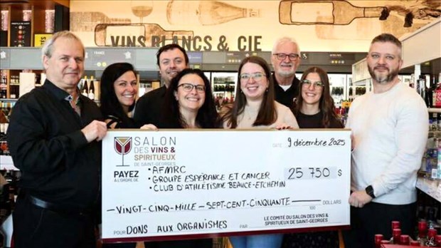 Trois organismes se partagent 25 750 $ en dons