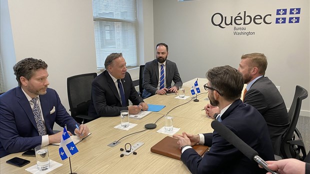 Tarifs: le premier ministre Legault fait pression à Washington avec ses homologues