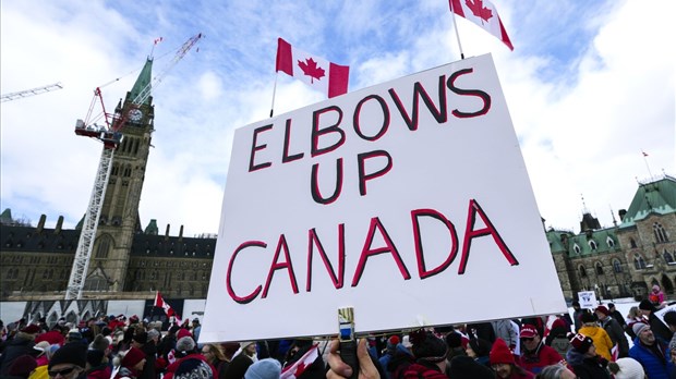 Manif à Ottawa pour s'opposer aux droits de douane