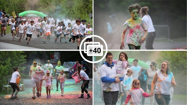 La Course colorée attire des centaines de participants au Parc des Sept-Chutes