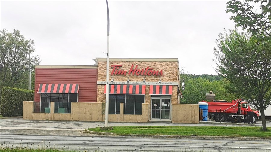 Tim Hortons à Beauceville: la date de réouverture n'est pas fixée