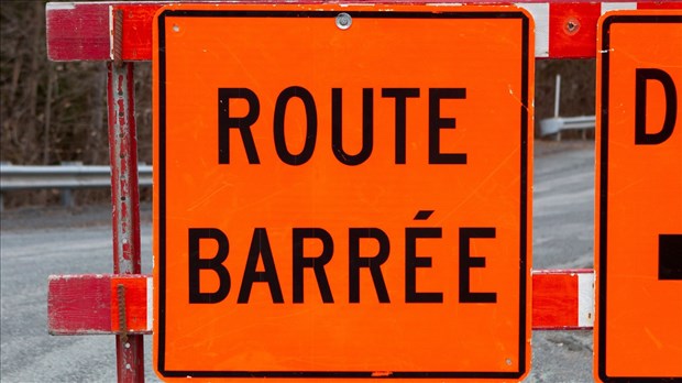 Route fermée à Saint-Martin