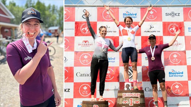 Une cycliste de la Beauce s’illustre en Alberta