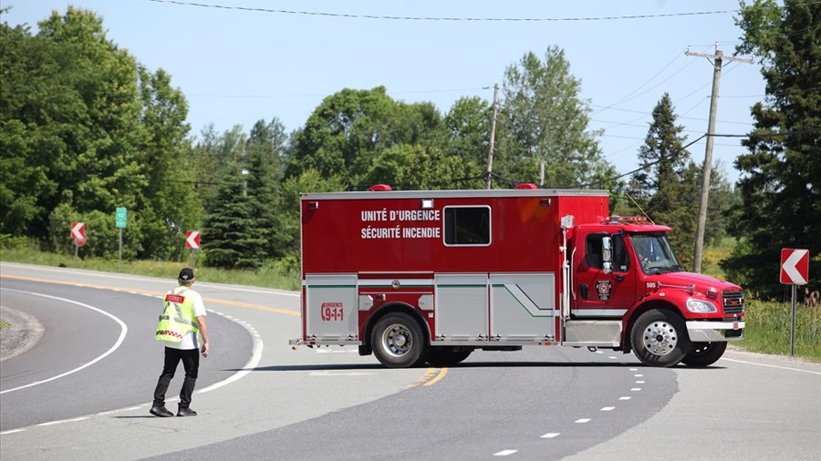 Saint-Frédéric : grave accident impliquant plusieurs motos 