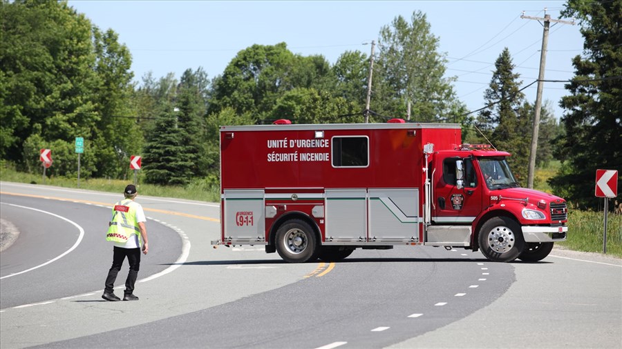 Saint-Frédéric : grave accident impliquant plusieurs motos 