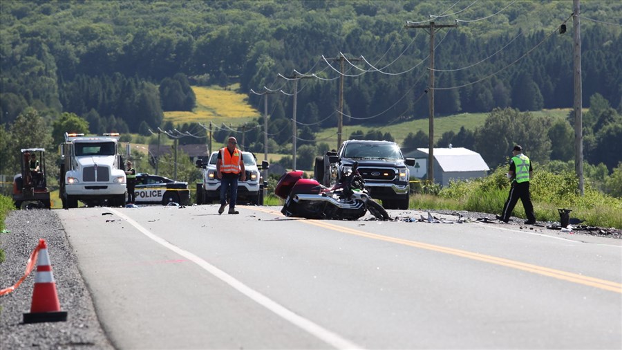 Accident majeur à Saint-Frédéric : un motocycliste est décédé