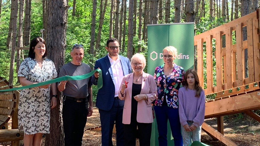 Une nouvelle piste d’hébertisme à Saint-Benjamin
