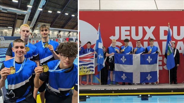 Jeux du Canada: Émile Bergeron et son équipe remportent une médaille d'or