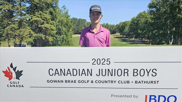 Noah Fecteau signe une 19e place au Championnat canadien junior de golf