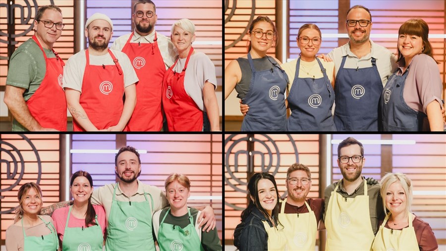 Nathalie et son équipe relèvent les premiers défis du tournoi Masterchef Québec