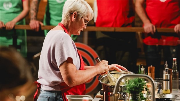 Nathalie en feu dans la cuisine de Masterchef Québec