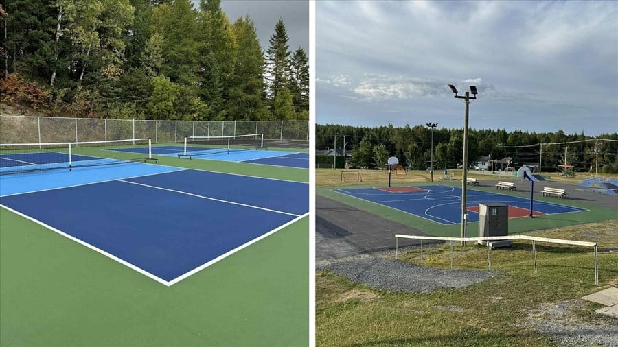 De nouveaux terrains de pickleball et de basketball à Saint-Prosper