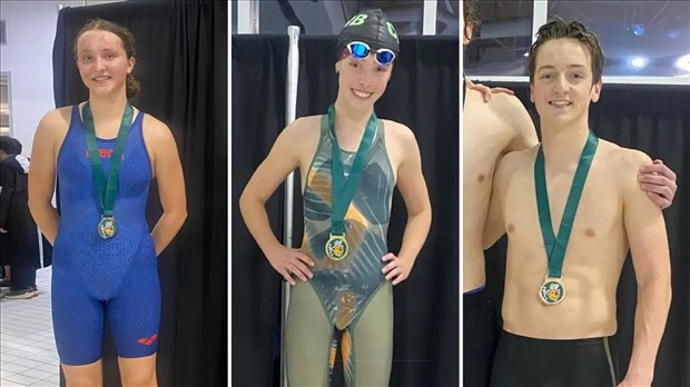 Club de natation régional de Beauce: récolte de 9 médailles
