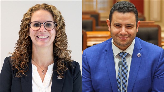 Manon Bougie et Samuel Poulin échangent sur les priorités à Saint-Georges