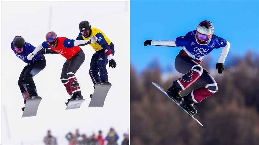Snowboard cross mixte: Grondin et McManiman éliminés