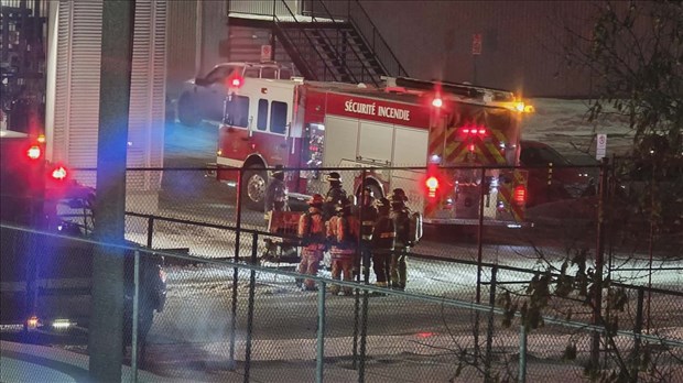 Intervention des pompiers à l'aréna de Saint-Georges