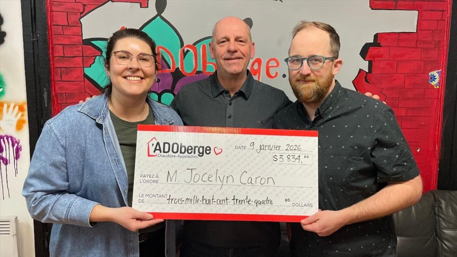 Le tirage du moitié-moitié rapporte 7 597$ à L'ADOberge