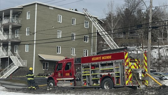 Incendie dans un immeuble à logements à Beauceville