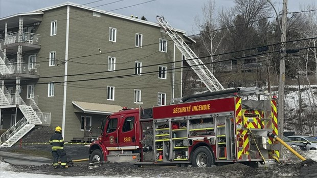 Incendie dans un immeuble à logements à Beauceville