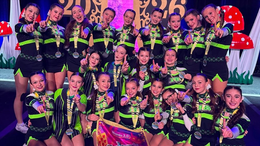 Belles performances des Jabs cheerleading
