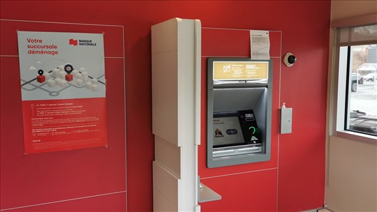  Certains guichets automatiques de la Banque Nationale seront fermés en Beauce