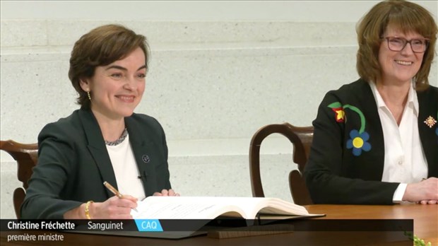 Christine Fréchette est officiellement la première ministre du Québec