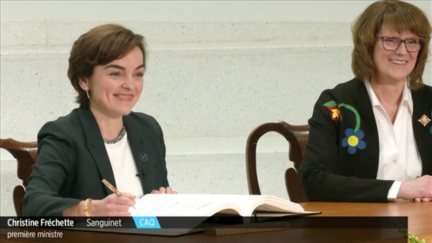 Christine Fréchette est officiellement la première ministre du Québec