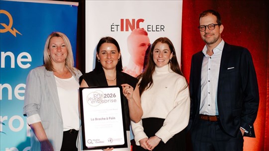 Le prix «Jeune entreprise 2026» à La Broche à Foin