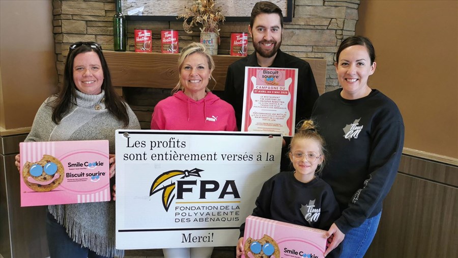 Campagne du Biscuit Sourire: 100% des recettes à la Fondation de la polyvalente des Abénakis