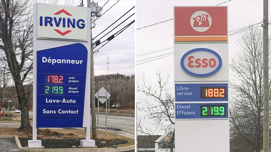 Prix de l’essence:  l'écart se maintient entre les détaillants de la région
