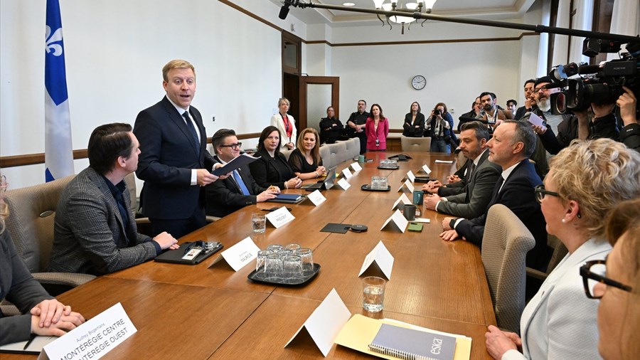 Le ministre Mathieu Lévesque présente son Conseil des régions