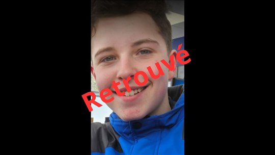 Jordan Verreault retrouvé sain et sauf