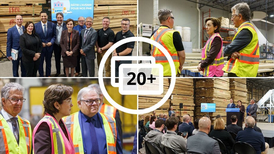 Christine Fréchette en Beauce pour annoncer un allègement d'impôt pour les PME