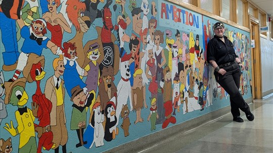Une murale comme projet de persévérance scolaire 