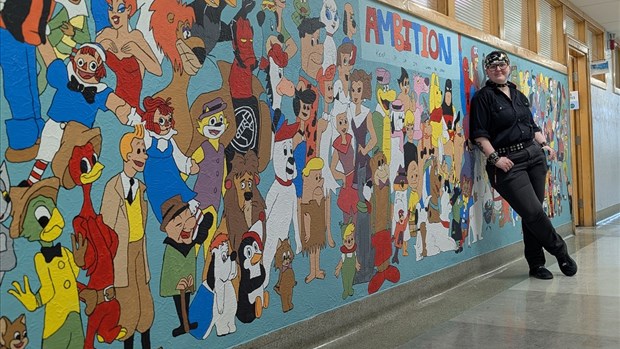Une murale comme projet de persévérance scolaire 