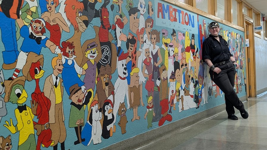 Une murale comme projet de persévérance scolaire 