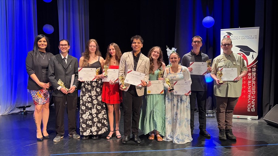 Des élèves récompensés au Gala de l’Excellence 2026 de la polyvalente de Saint-Georges