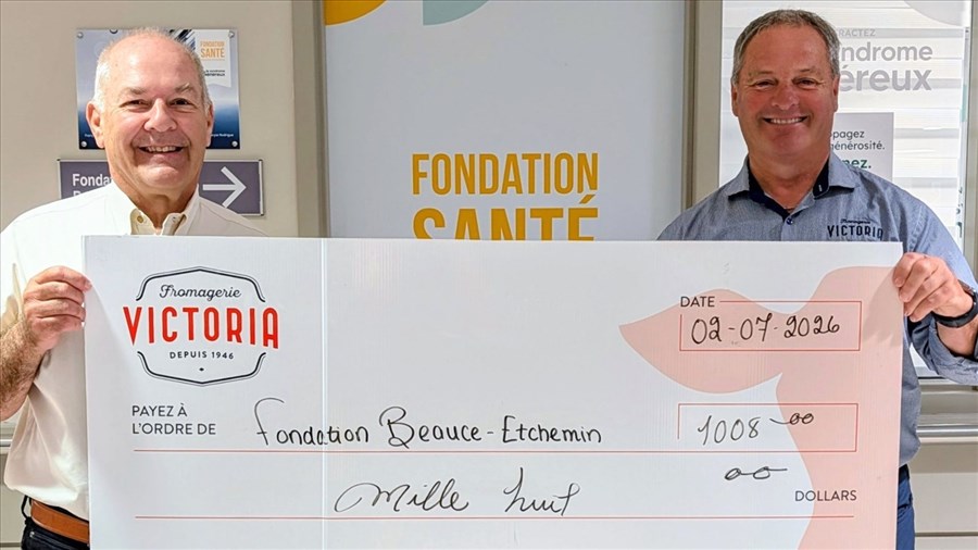 Don de 1008 $ à la Maison Mathéo