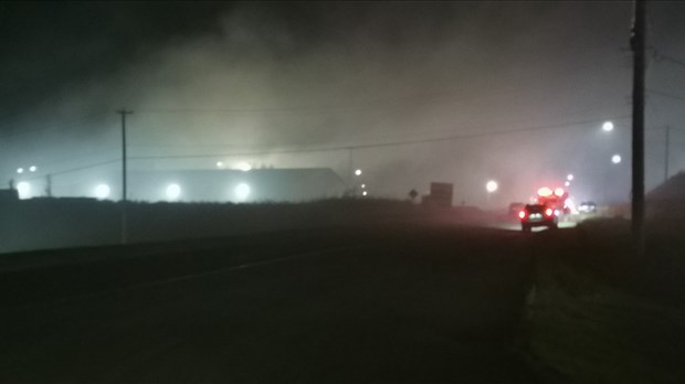 Incendie majeur à Beauceville